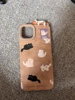 猫デザイン iPhone15 plus ケース