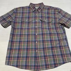 半袖シャツ j l.l.bean エルエルビーン チェックシャツ