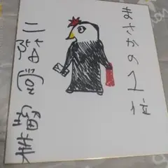 プロ女流雀士 二階堂瑠美 直筆サイン色紙