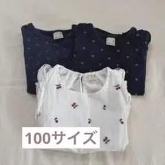 【お値下げ早い者勝ち！】petit main トップス 3点セット 100サイズ