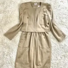 ✨未使用に近い✨希少Lサイズ フォクシー ジャケット ワンピース ベージュ
