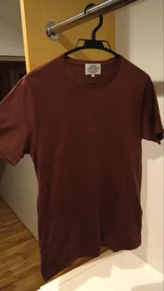 UNITED ARROWS TOKYO 日本製 コットンTシャツ バーガンディ