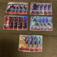 ワンピースカード★赤カード★５種・２０枚セット★