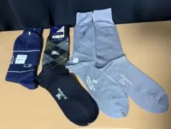 靴下　4足セット　ソックス　メンズ　紳士　25cm など　ポロ　バーバリー
