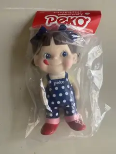 不二家ソフビコレクション pekotail pretty  ペコちゃん ソフビ 不二家 - 不二家ソフビコレクション pekotail pretty 水玉
