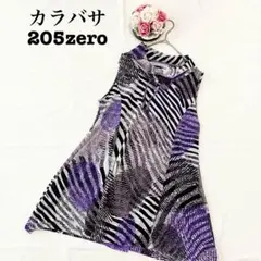カラバサ205zero レディース　ノースリーブ　シアーチュニック　紫　フリー