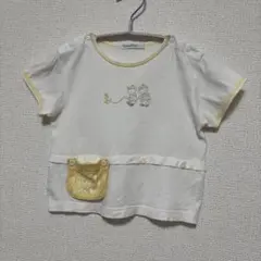 familiar ファミちゃん Tシャツ ホワイト/イエロー