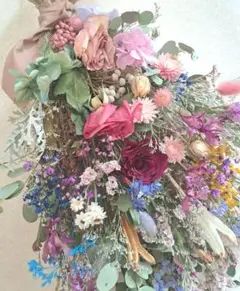 ドライフラワースワッグ