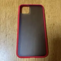 人気のマット❤️ iPhone11 6.5インチ ALUPELL ブラック　レッド