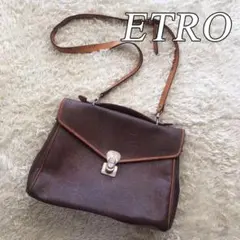 希少 ETRO エトロ ヴィンテージ ペイズリー柄 ショルダーバッグ