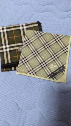 BURBERRYチェック柄ハンカチ 2枚セット