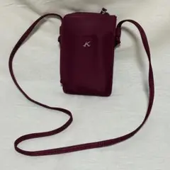 【Kitamura キタムラ】web限定　スマホ　ショルダーバッグ ワイン