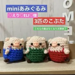 ♡えり♡ELI♡様　miniあみぐるみ　3匹のこぶたなど