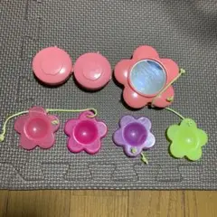 プーさんメリーパーツ りんごキャップ 花ミラー お花セット