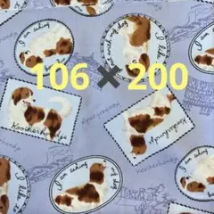 デコピン柄生地　ハギレ