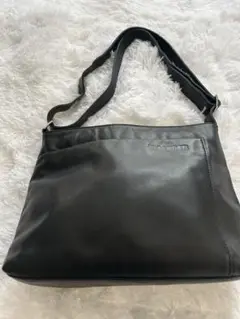 本革　JIL SANDER 黒 ショルダーバッグ　難あり
