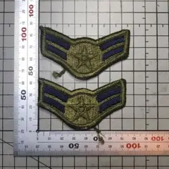 #アメリカ空軍 #USAF #階級章ワッペン 2本OD #ヴィンテージワッペン