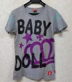 BABY DOLL 半袖Tシャツ グレー