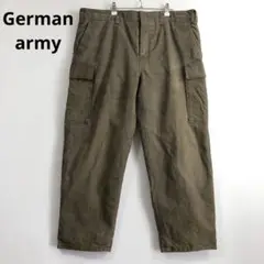 ビンテージ ドイツ軍 中綿入り モールスキン カーゴパンツ ベイカーパンツ.