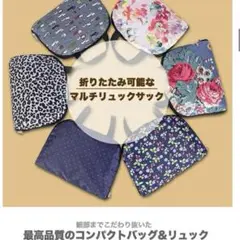 新品未使用未開封　3way レジカゴ　コンパクトリュック　上品なヒョウ柄