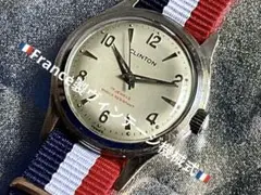 ★France機械式ヴィンテージ❣️CLINTON.1950年代機械式手巻★稼働❣️
