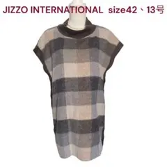 美品JIZZO INTERNATIONAL ウールブレンド　ニット　チュニック