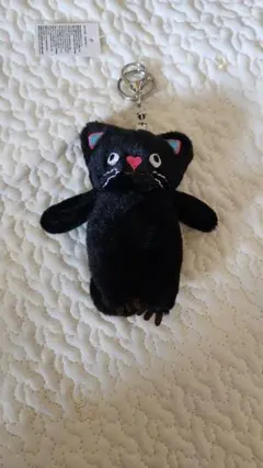 ねこ　キーホルダー　黒猫