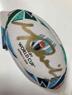 ラグビーワールドカップ2023公式レプリカボール　リーチマイケルサイン入り リーチマイケル サイン入り ラグビーボール ラグビーワールドカップ