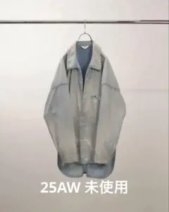 ancellm AGING CHAMBRAY LONG SHIRT INDIGO