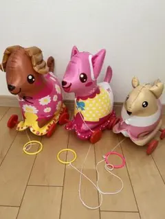 お散歩コロコロ　犬　風船