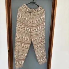 エスニック柄カジュアルパンツ