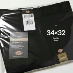 34×32【新品・未使用】ディッキーズ　ダブルニー　85283　　・BLACK・