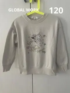 キッズ　グローバルワーク　ミニーマウス ユニコーン トレーナー 120