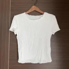 SHEIN ホワイト ストライプ Tシャツ 11-12Y