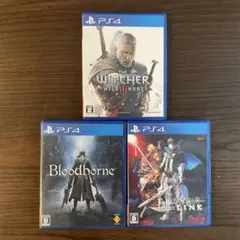 blood borne、Fateエクステラリンク、ウィッチャー3 プレステ4