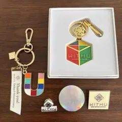 NiziU WithU キューブキーホルダー バックチャーム 缶バッジ