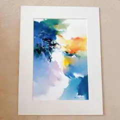 H. Leung 風景画 約40cm x 30cm