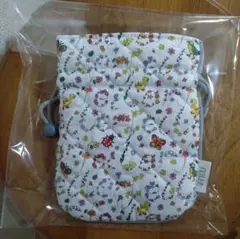フェイラー　ハイジガーデン　巾着 ライトグレー