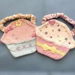 カップケーキ型スタイ 2枚セット