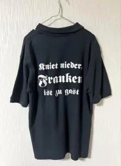 フルーツオブザルーム　古着　ポロシャツ　バックプリントあり　黒　サイズ.M