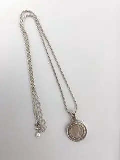 AQUA SILVER 幸せの6ペンスコインネックレス