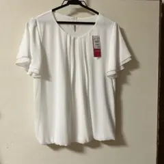MeWORK 半袖ブラウス M ホワイト