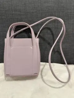 【新品】ユナイテッドアローズ　ミニスクエアステッチショルダーバッグ ラベンダー