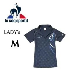 美品Mサイズ le coq sportif 半袖プラクティスシャツ navy