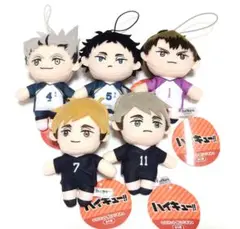 ハイキュー ぬいぐるみ マスコット 全5種 コンプ セット まとめ売り