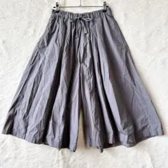 アーバンリサーチ　ガウチョパンツ　ワイド　ギャザースカーチョ　ウエストゴム　綿
