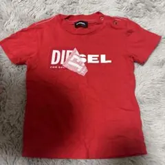 DIESEL 赤 ロゴ Tシャツ 80-90