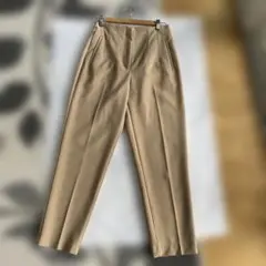 ZARA ベージュ ハイウエストテーパードパンツ