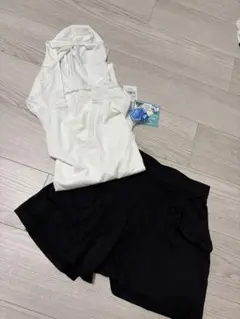 セレステラナ フードラッシュガード UPF50+UVカットドライ 上下セット