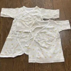 ミキハウスひよこ柄 短・コンビ肌着セット50